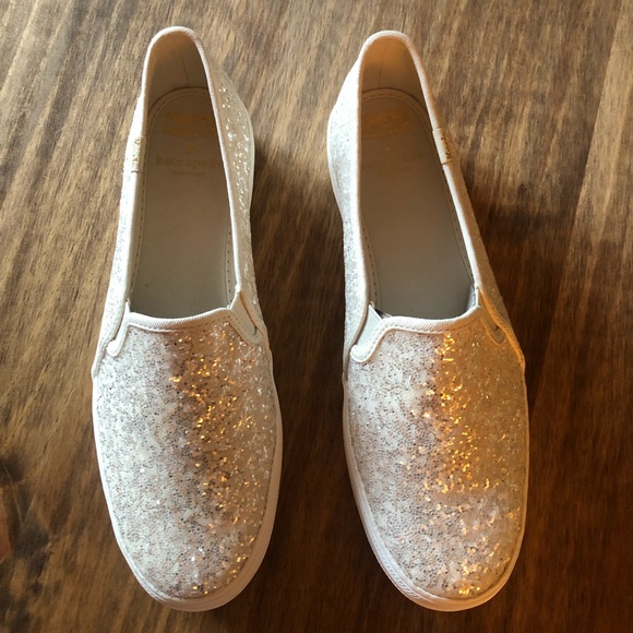 kate spade Shoes - Kate spade nib triple decker glitter sneakers sz8